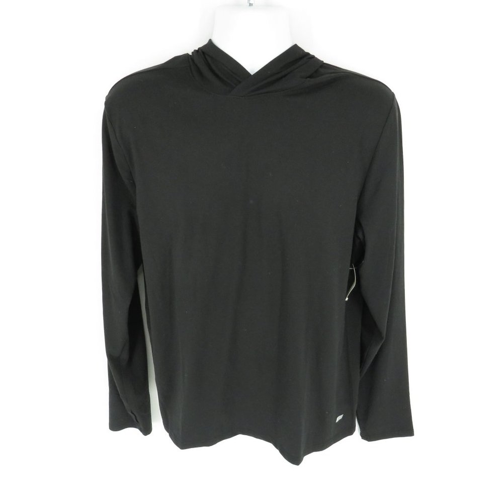 Amazon Essentials Women's Black Hooded Shirt  Large New